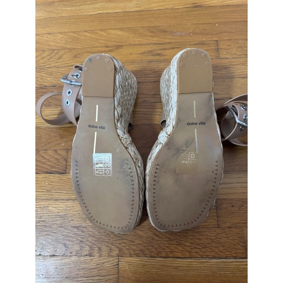 Dolce Vita Womens Aldona Wedge Sandal, Cafe Leather, Size 8‎ - Picture 5 of 6